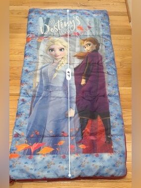 Disney Frozen Kids Sleeping Bag Elsa & Anna 27” x 55” Camping Sleepover